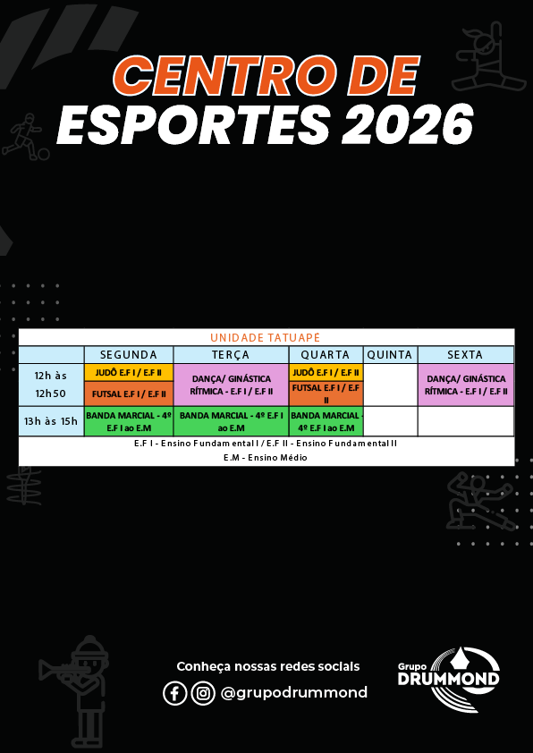 Centro de esportes tatuapÉ 2026